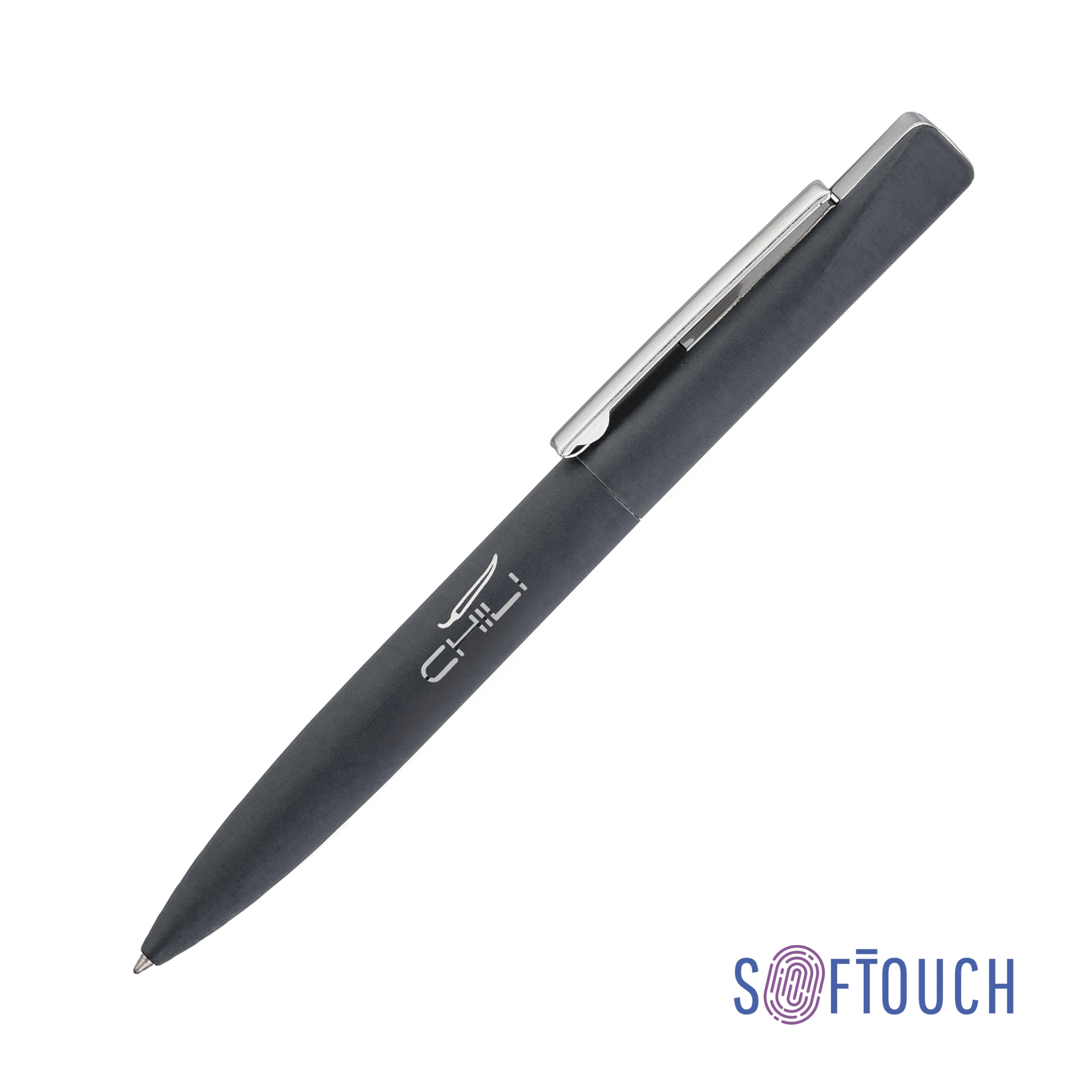 Ручка шариковая "Mercury", покрытие soft touch, серый, металл/пластик/soft touch
