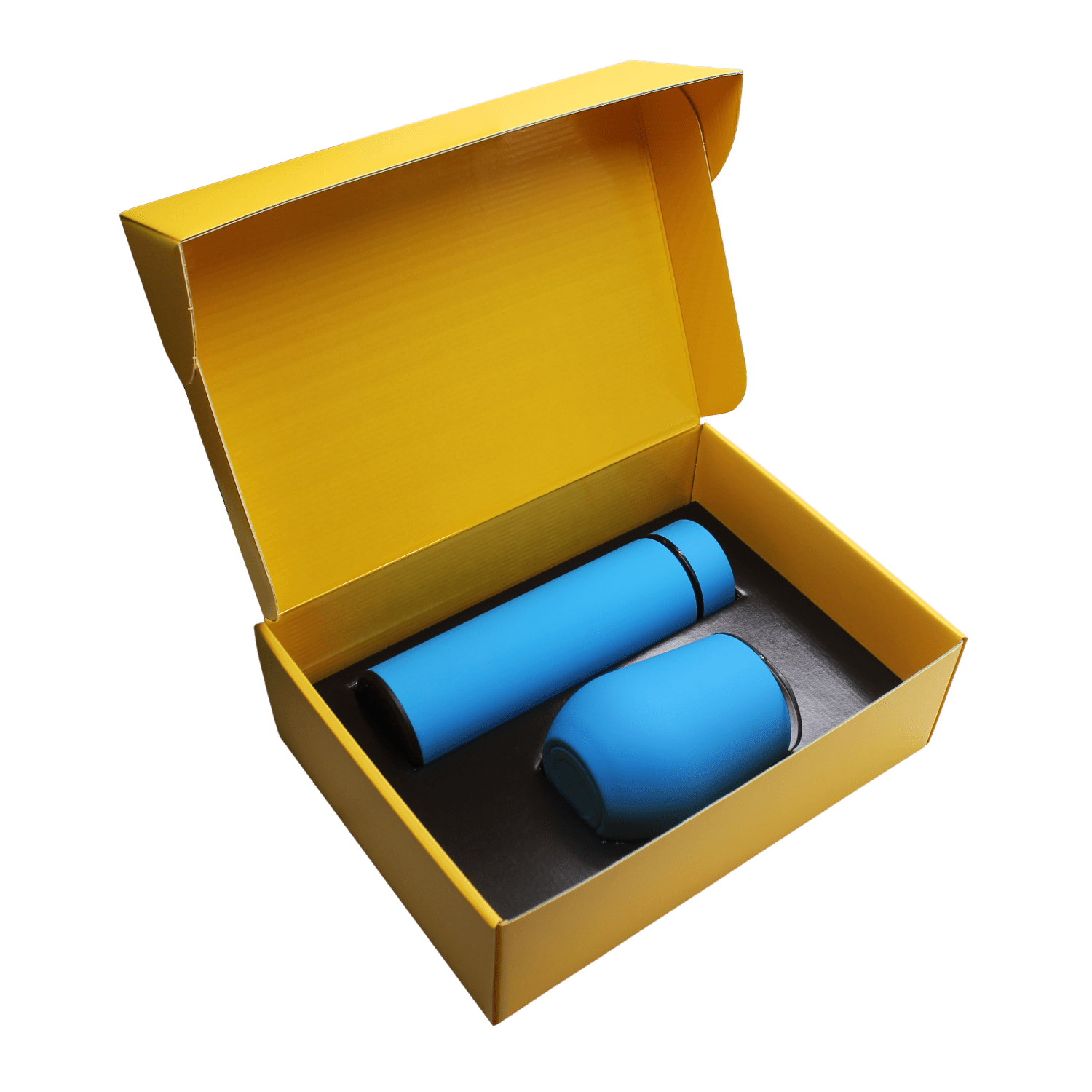Набор Hot Box C (софт-тач) B (голубой), голубой, металл, микрогофрокартон