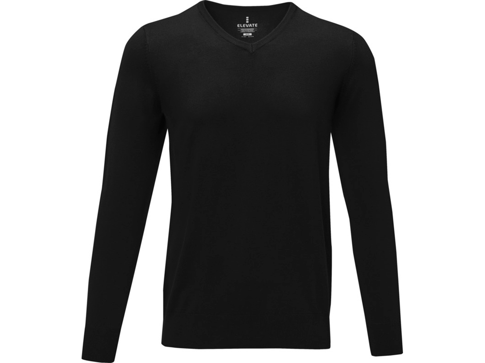 Пуловер «Stanton» с V-образным вырезом, мужской, черный, вискоза