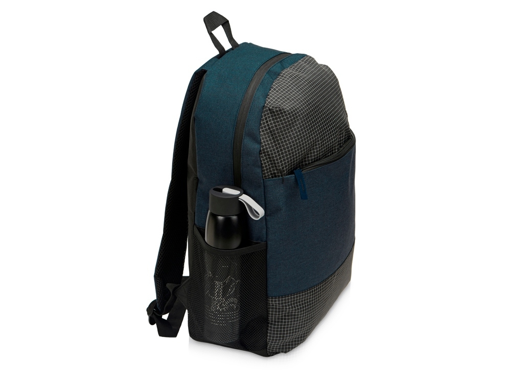 Рюкзак «Reflex» для ноутбука 15,6" со светоотражающим эффектом, синий, полиэстер