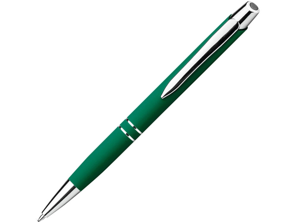 Алюминиевая шариковая ручка «MARIETA SOFT», зеленый, soft touch