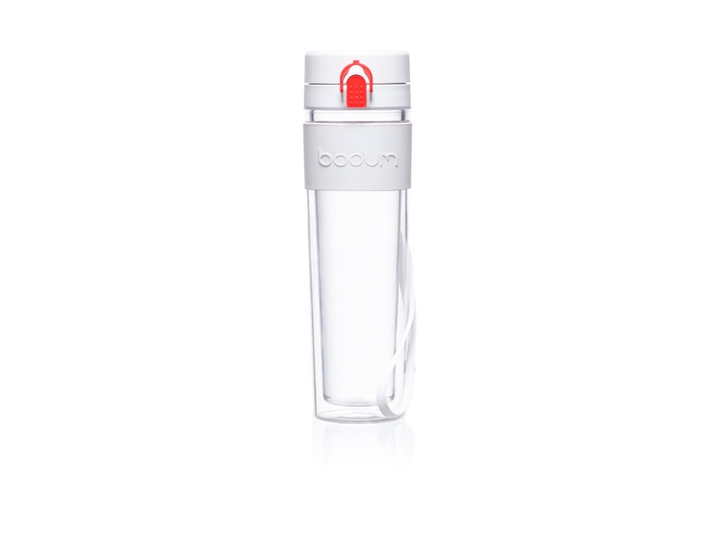 Пластиковая бутылка «BISTRO», 450 мл, белый, прозрачный, пластик, силикон