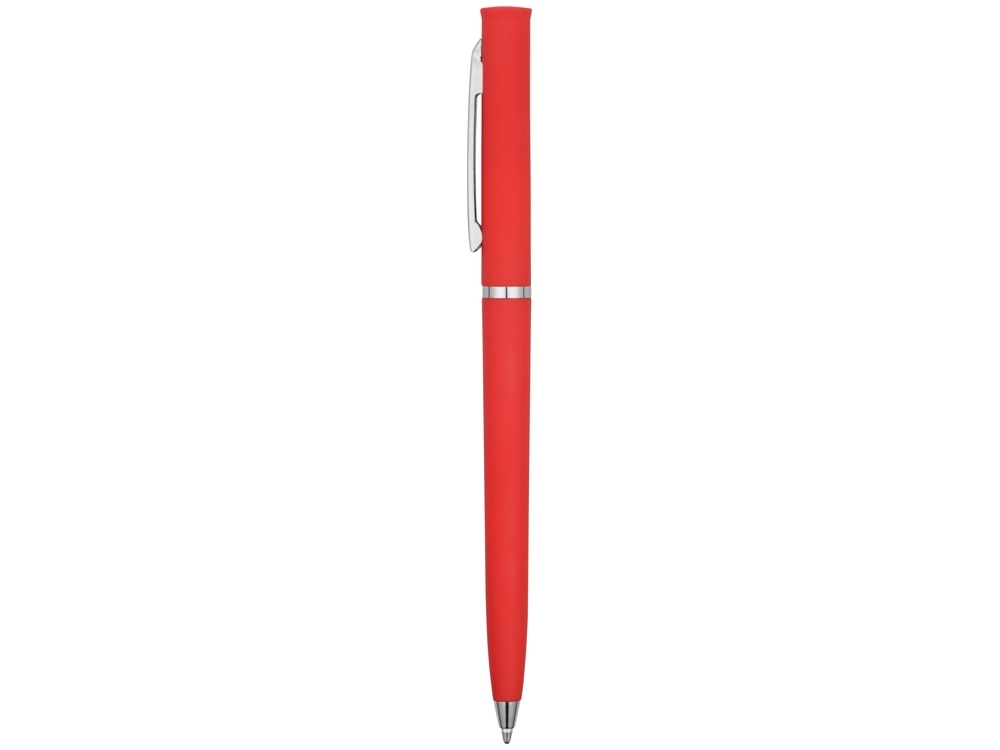 Ручка пластиковая шариковая «Navi» soft-touch, красный, soft touch
