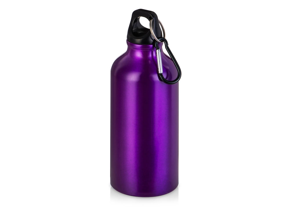 Бутылка «Hip S» с карабином, 400 мл, фиолетовый, алюминий