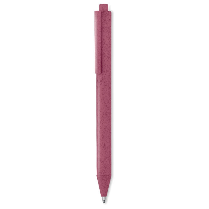 Ручка из зерноволокна и ПП, красный, пластик