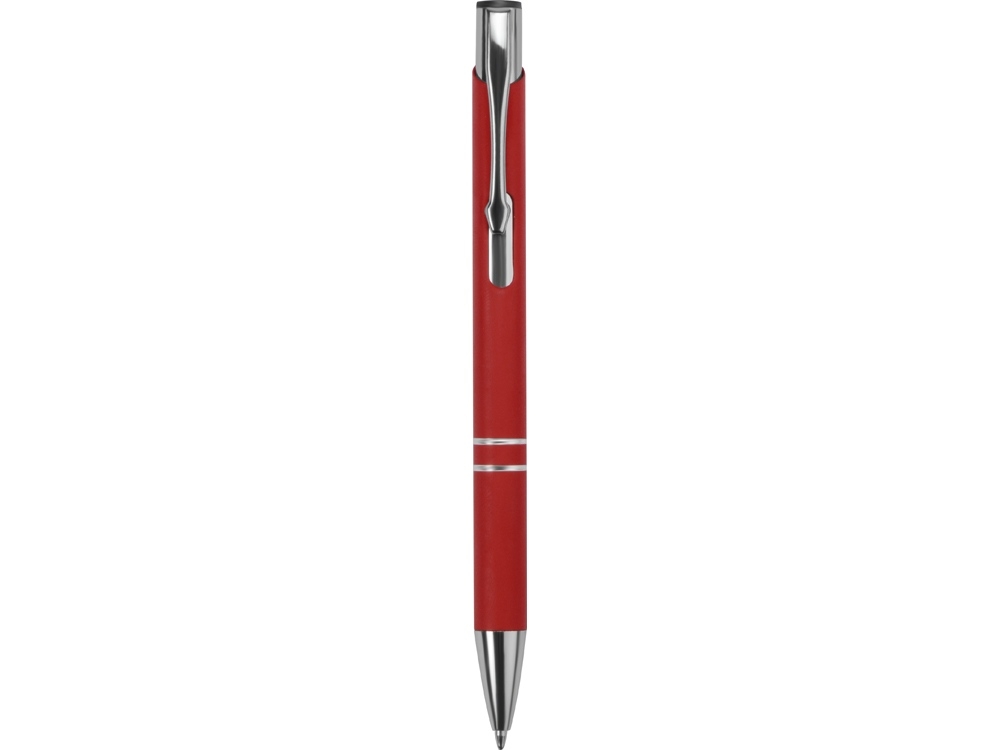 Ручка металлическая шариковая «C1» soft-touch, красный, soft touch