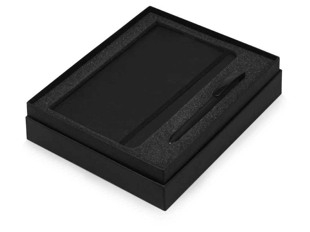 Подарочный набор Moleskine Amelie с блокнотом А5 Soft и ручкой, черный, пластик, soft touch