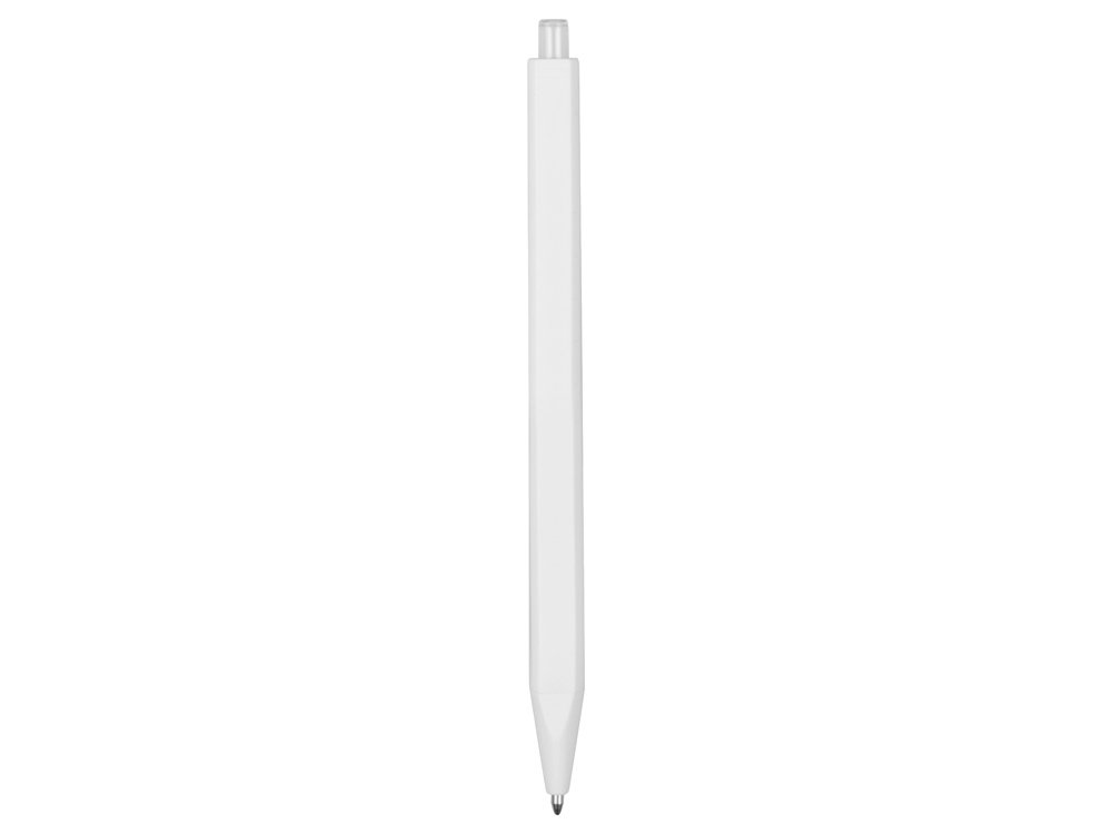 Ручка пластиковая шариковая Pigra P01, белый, пластик