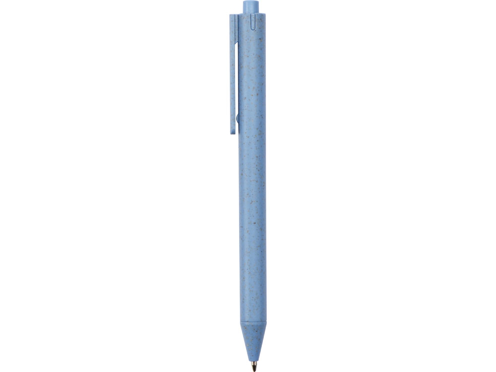 Блокнот «Toledo S» с шариковой ручкой из пшеницы и пластика, синий, растительные волокна