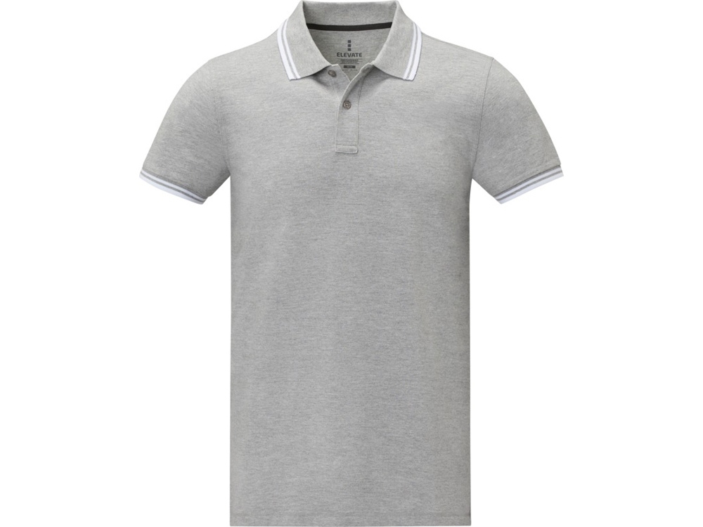 Рубашка поло «Amarago» мужская, серый, хлопок