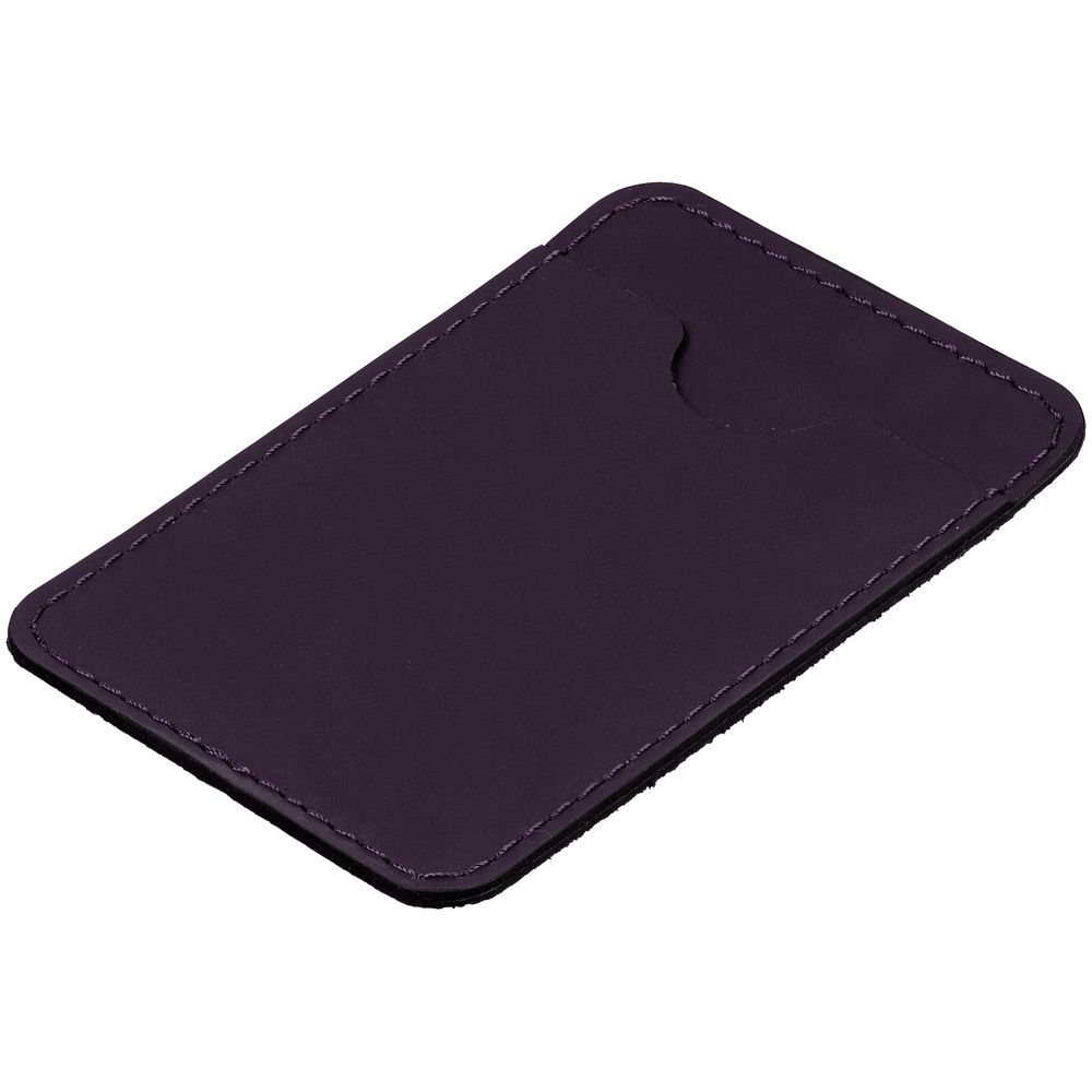 Чехол для карты на телефон Alaska, фиолетовый, фиолетовый, натуральная кожа; покрытие софт-тач