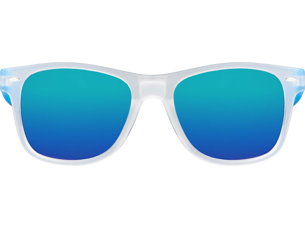 Очки солнцезащитные с зеркальными линзами «Partymaker», белый, пластик