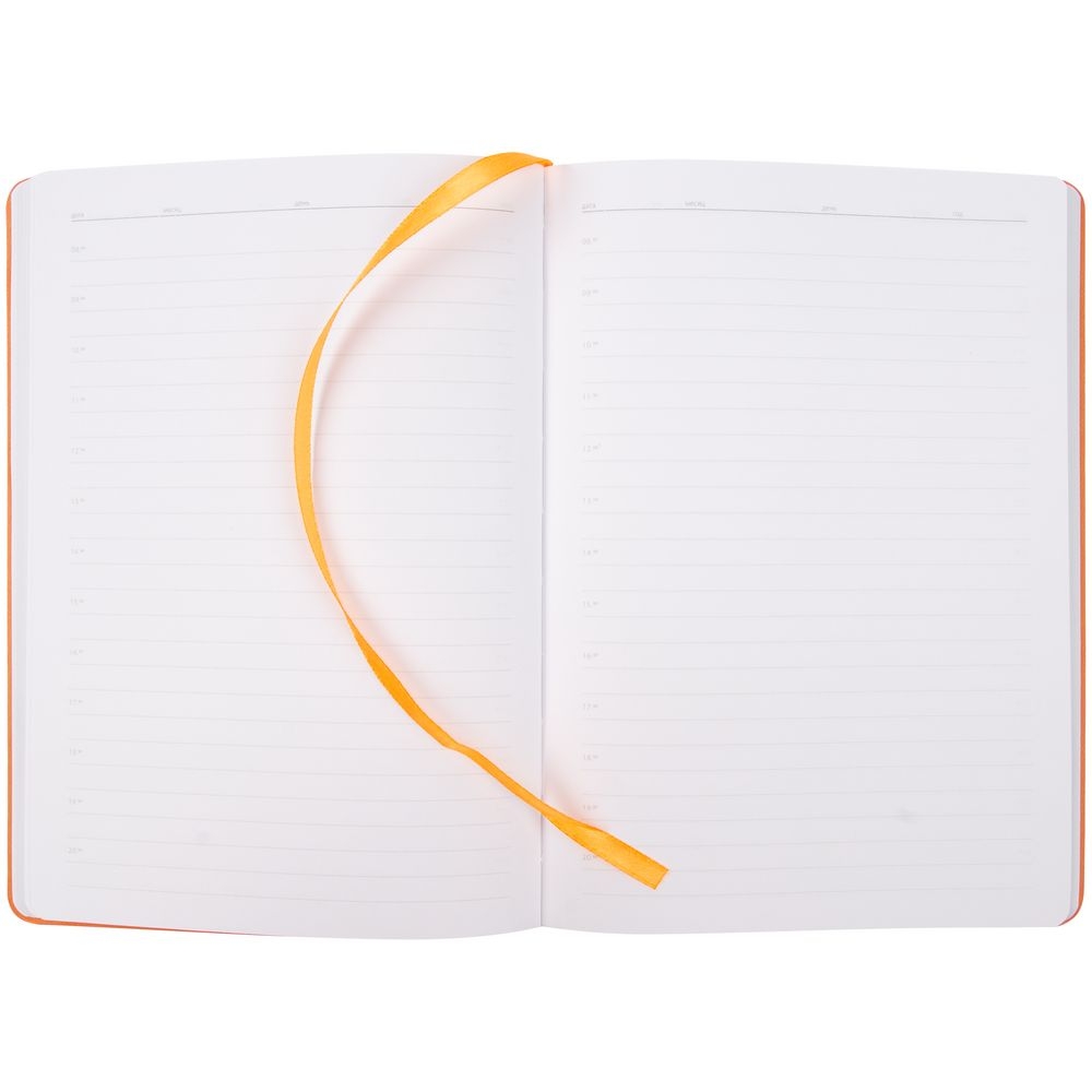 Ежедневник Tact, недатированный, оранжевый, оранжевый, soft touch