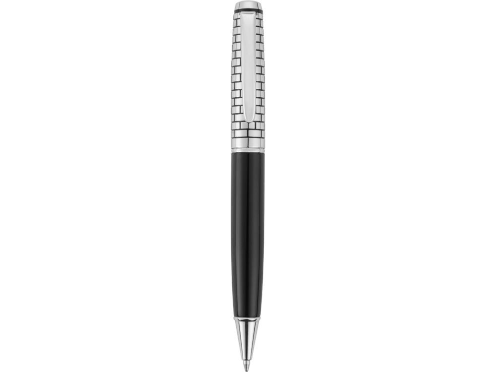Ручка металлическая шариковая «Бельведер», черный, серебристый, металл