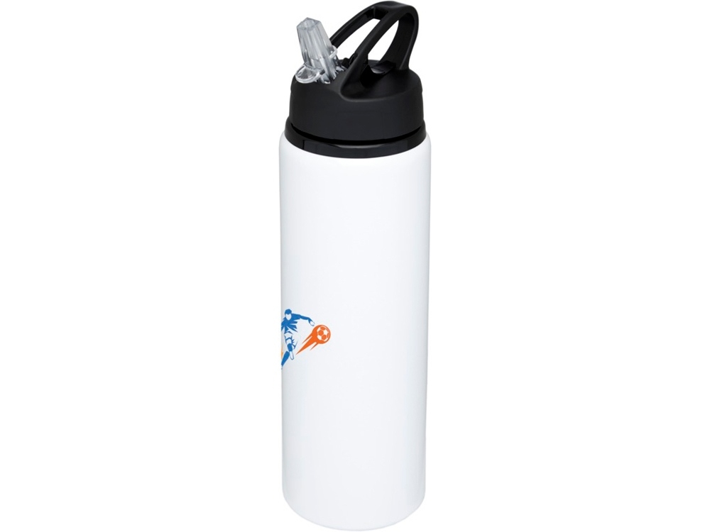 Бутылка спортивная «Fitz», белый, пластик, алюминий