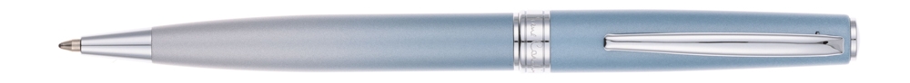 Ручка шариковая Pierre Cardin TENDRESSE, цвет - серебряный и голубой. Упаковка E., голубой, латунь