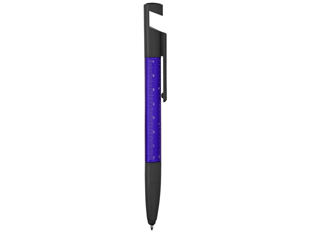 Ручка-стилус металлическая шариковая «Multy», синий, черный