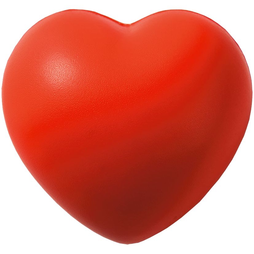 Антистресс «Сердце», красный, красный, каучук