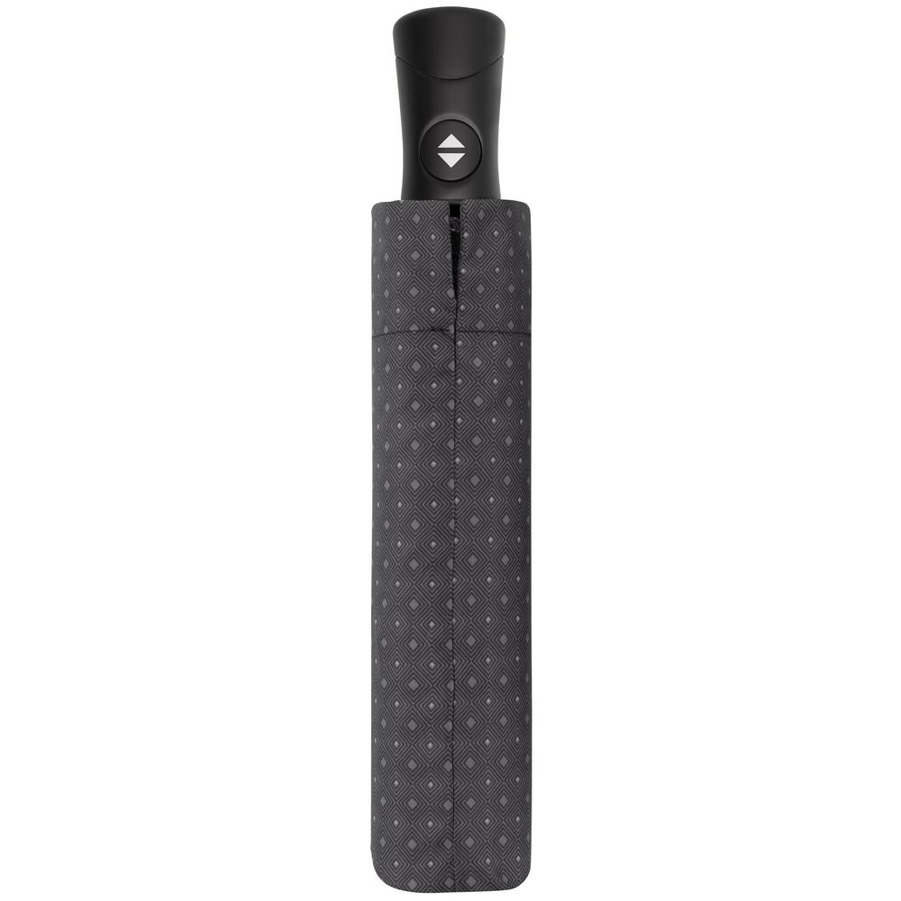 Складной зонт Fiber Magic Superstrong, серый, серый, купол - эпонж, 190т; спицы - стеклопластик
