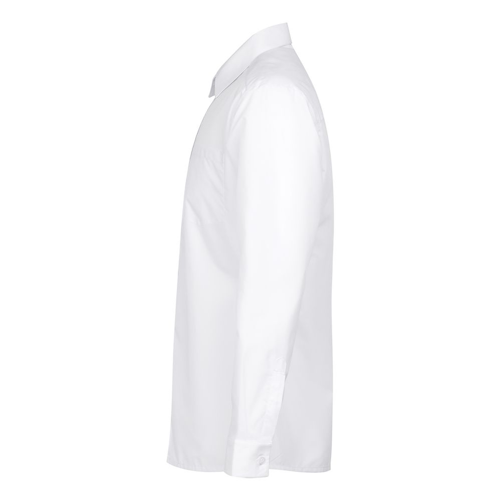 Рубашка мужская с длинным рукавом Collar, белая, белый, плотность 120 г/м², хлопок 35%; полиэстер 65%