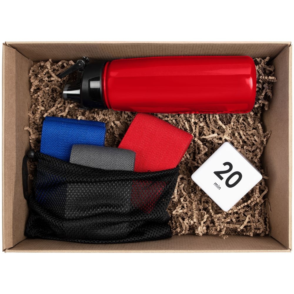 Набор Win Team, красный, красный, мешок; ленты - хлопок, бутылка - пластик; таймер - пластик; набор лент - полиэстер, латекс; коробка - микрогофрокартон