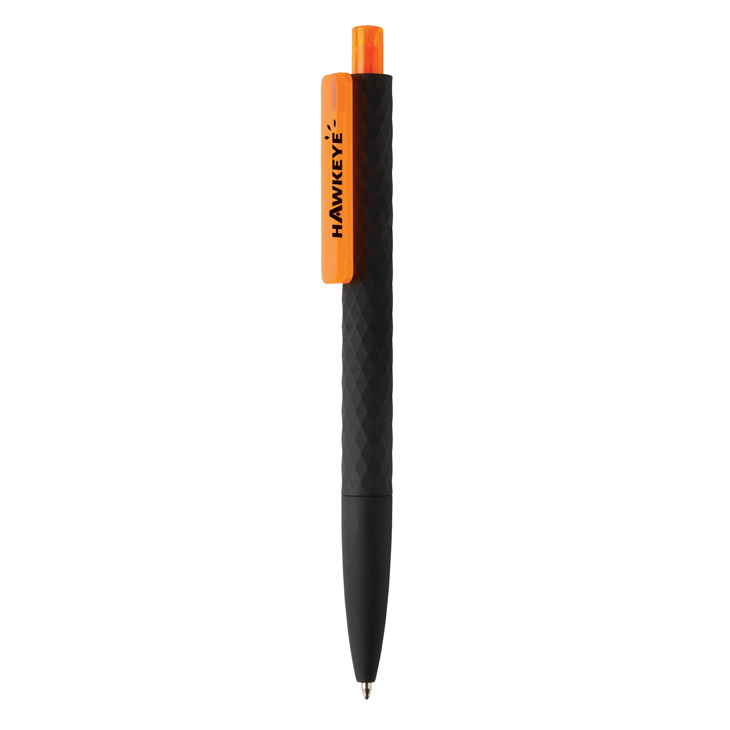 Черная ручка X3 Smooth Touch, черный; оранжевый, abs; pc