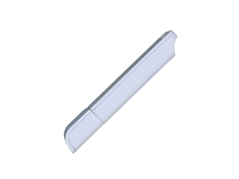 USB 2.0- флешка на 16 Гб с оригинальным двухцветным корпусом, белый, пластик