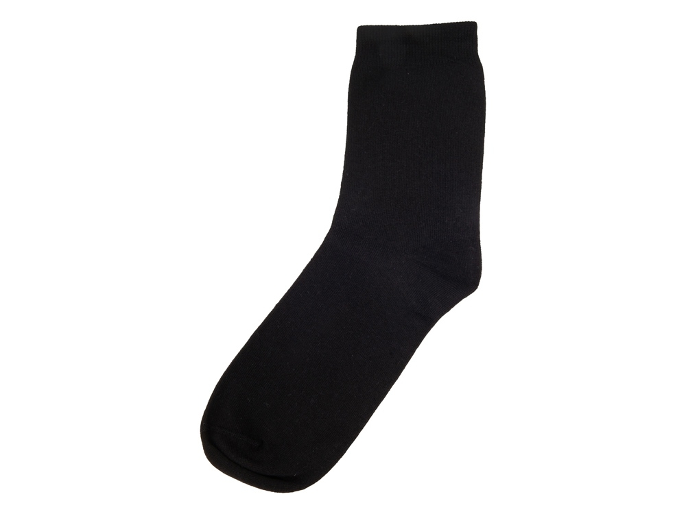Носки однотонные «Socks» женские, черный, пластик, эластан, хлопок
