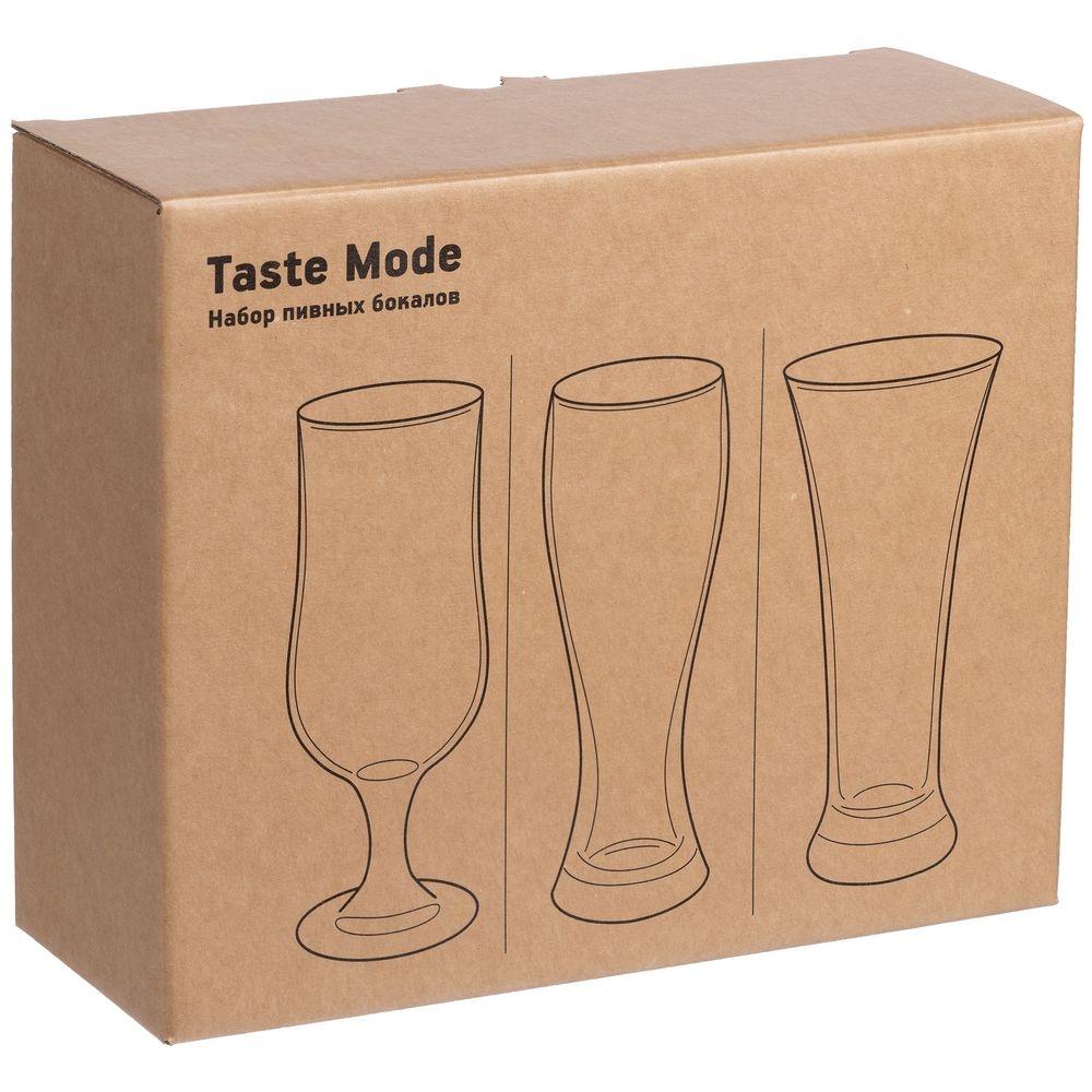 Набор пивных бокалов Taste Mode, бокалы - стекло; упаковка - картон