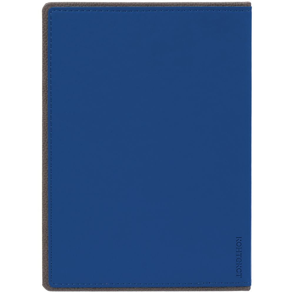 Ежедневник Frame, недатированный,синий с серым, серый, искусственная кожа; покрытие софт-тач