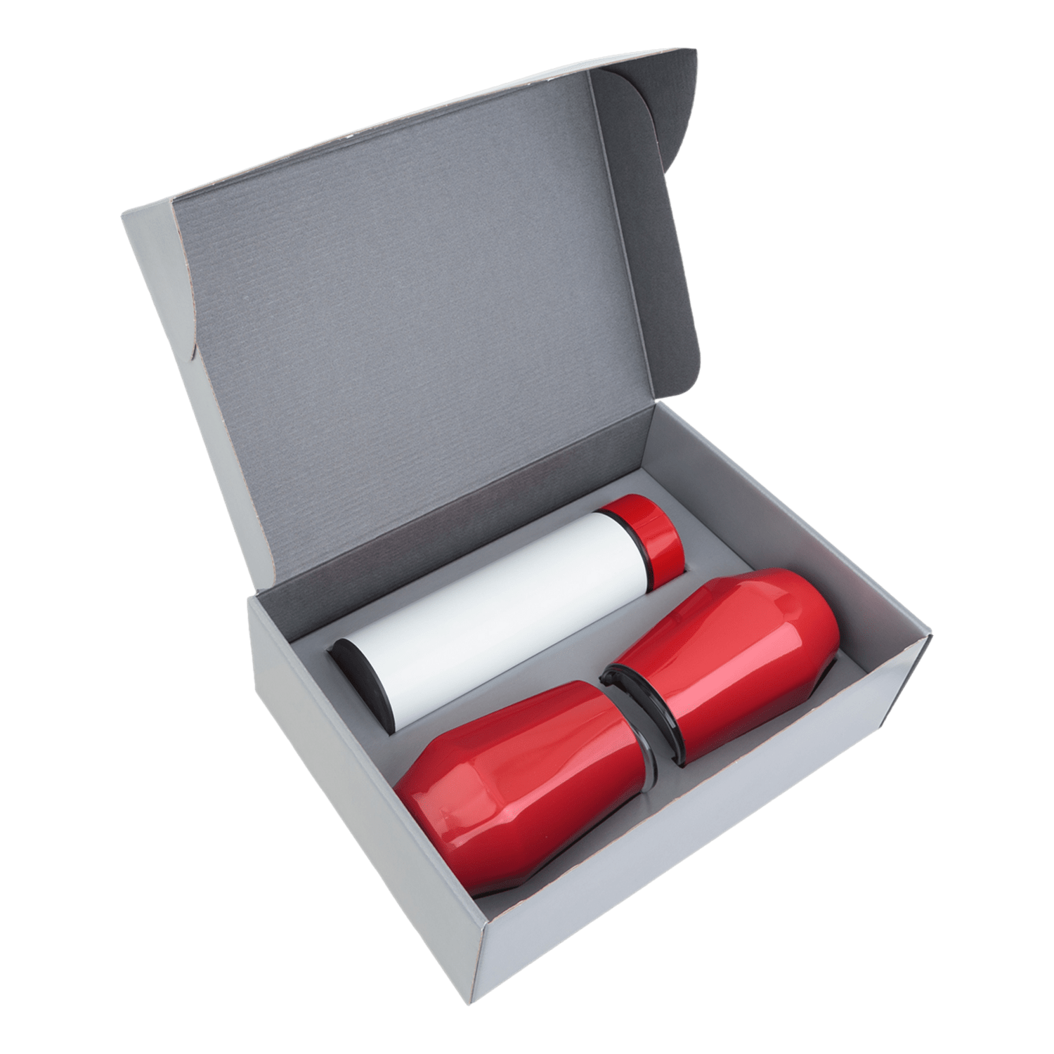 Набор Hot Box duo E2W (белый с красным), белый, металл, микрогофрокартон