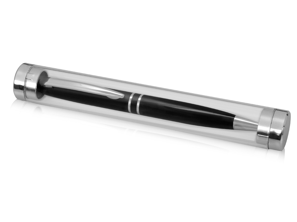 Тубус для 1 ручки «Аяс», серебристый, прозрачный, пластик