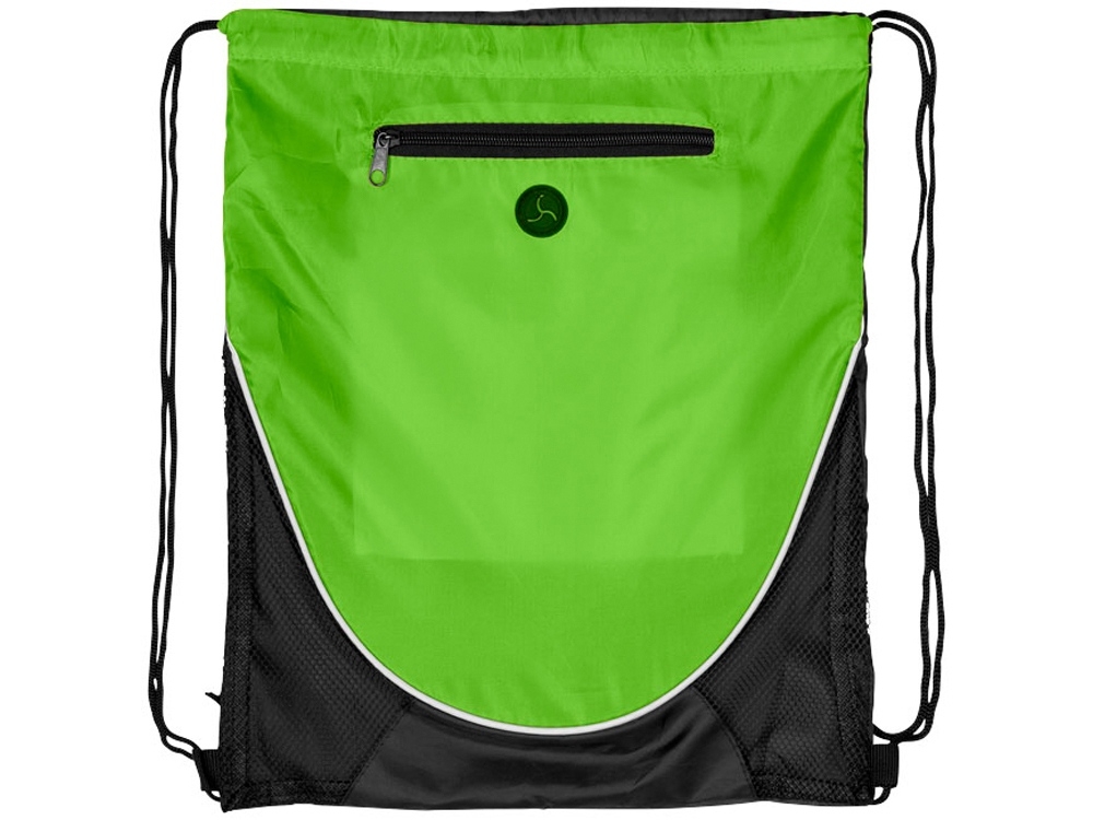 Рюкзак «Peek», черный, зеленый, полиэстер