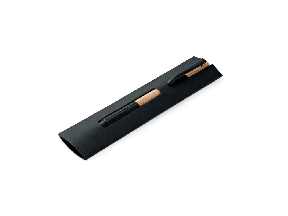 Шариковая ручка из бамбука «BACH», черный, бамбук