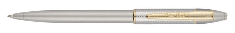 Ручка шариковая Pierre Cardin GAMME с кристаллом. Цвет - бежевый. Упаковка E, бежевый, нержавеющая сталь, ювелирная латунь