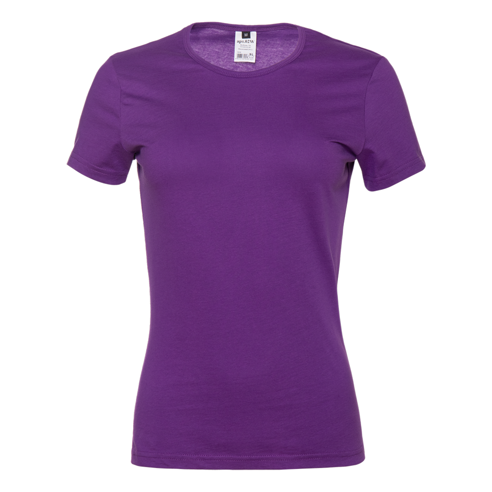 Футболка женская STAN хлопок 150, 02W, Фиолетовый, фиолетовый, 150 гр/м2, хлопок