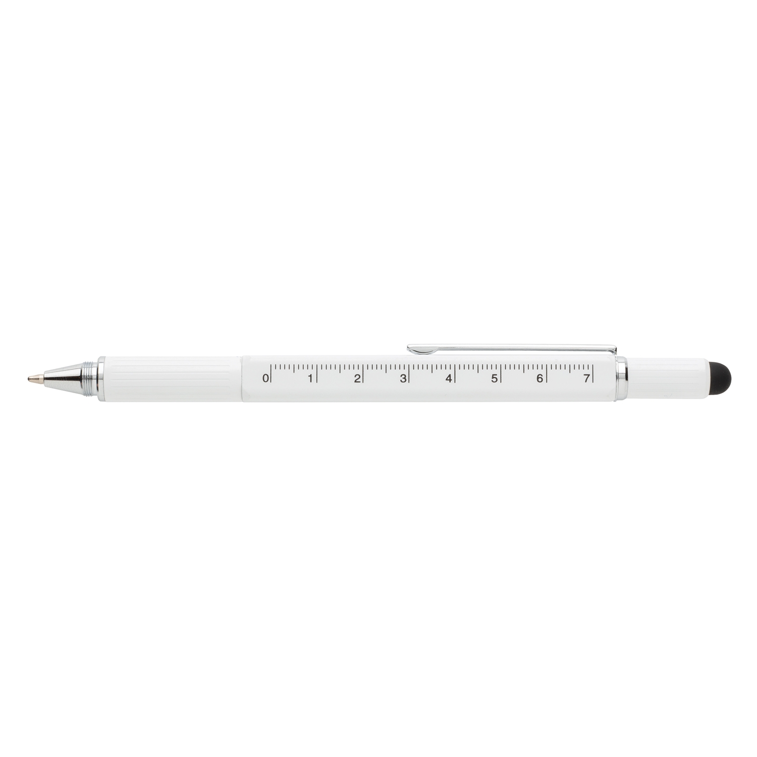 Многофункциональная ручка 5 в 1, белый, алюминий