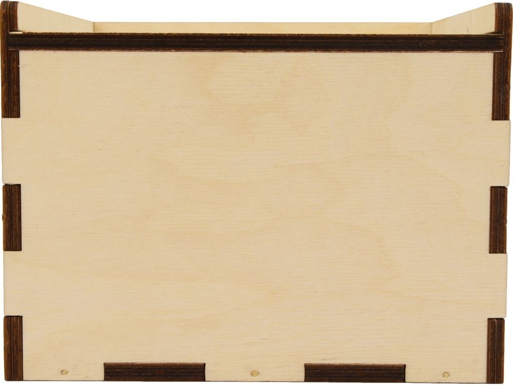 Деревянная подарочная коробка-пенал, М, натуральный, дерево