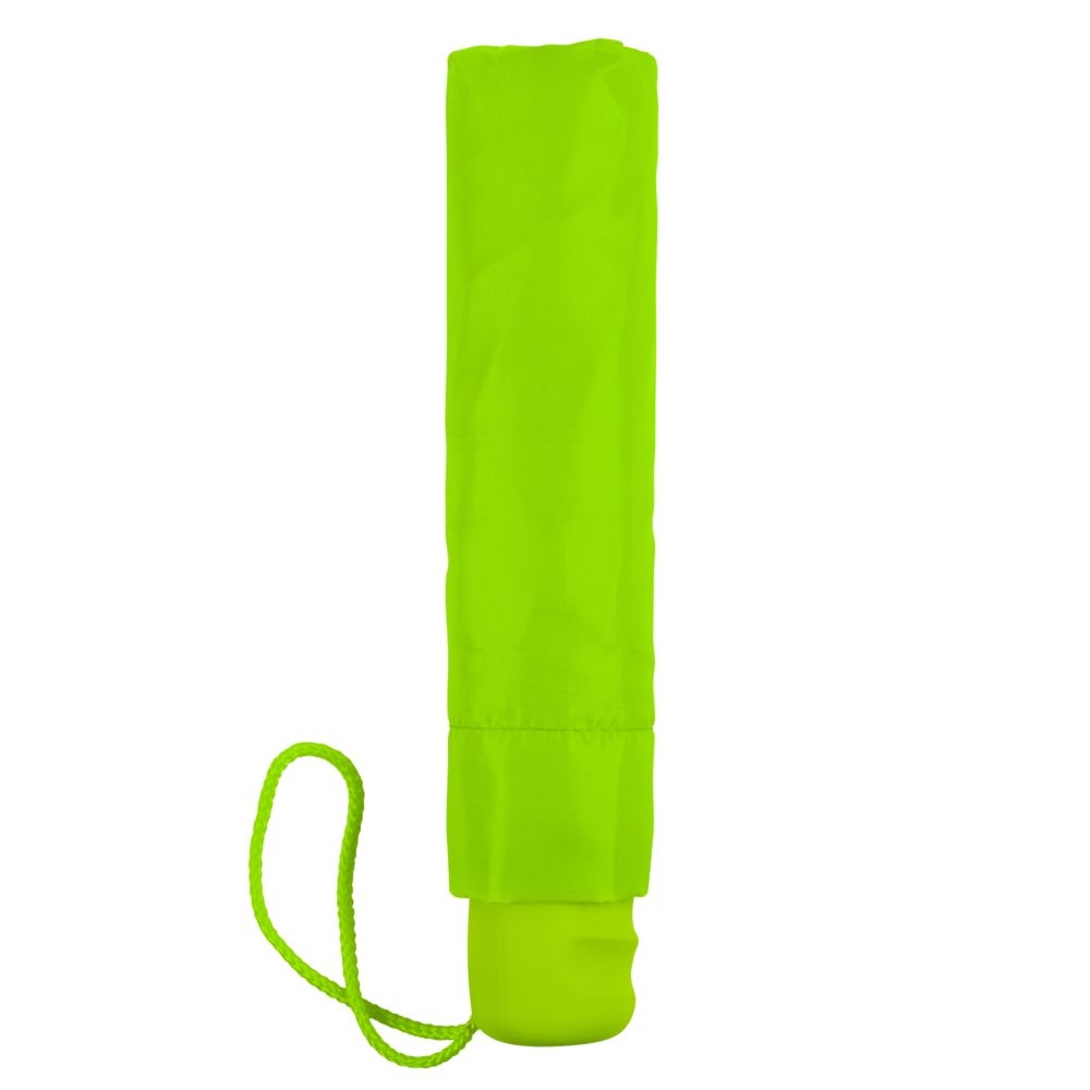 Зонт складной Basic, зеленое яблоко, зеленый, полиэстер, soft touch