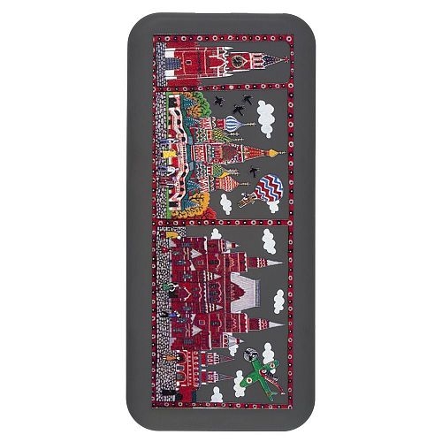Внешний аккумулятор Gourji "Красная площадь"  с рельефным изображением, серый