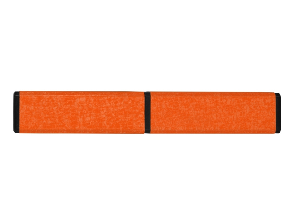 Футляр для ручки «Quattro», черный, оранжевый, пластик, алюминий