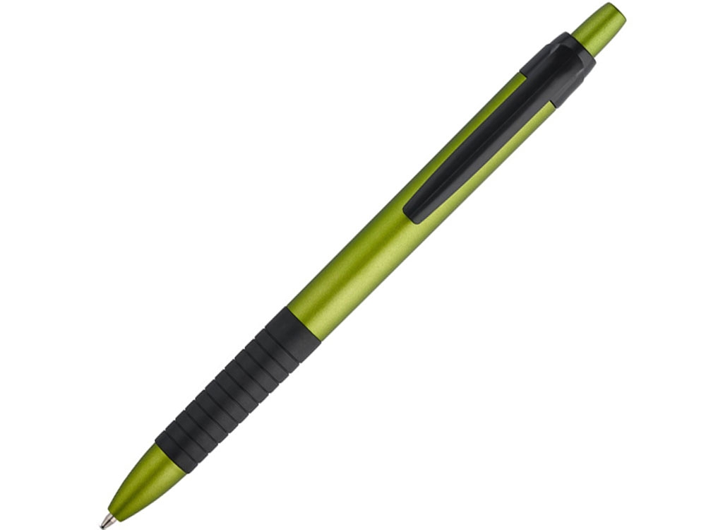 Шариковая ручка с металлической отделкой «CURL», зеленый, пластик