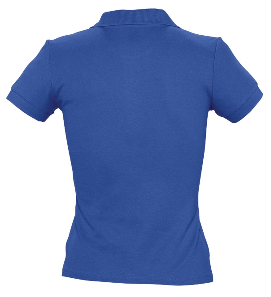 Рубашка поло женская People 210, ярко-синяя (royal), синий, хлопок