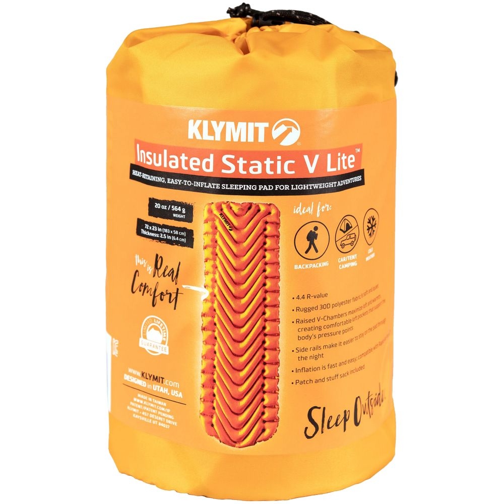 Надувной коврик Insulated Static V Lite, оранжевый, оранжевый, полиэстер