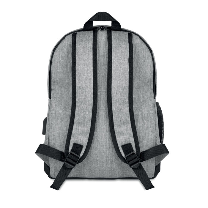 Рюкзак анти-вор, серый, полиэстер 600d
