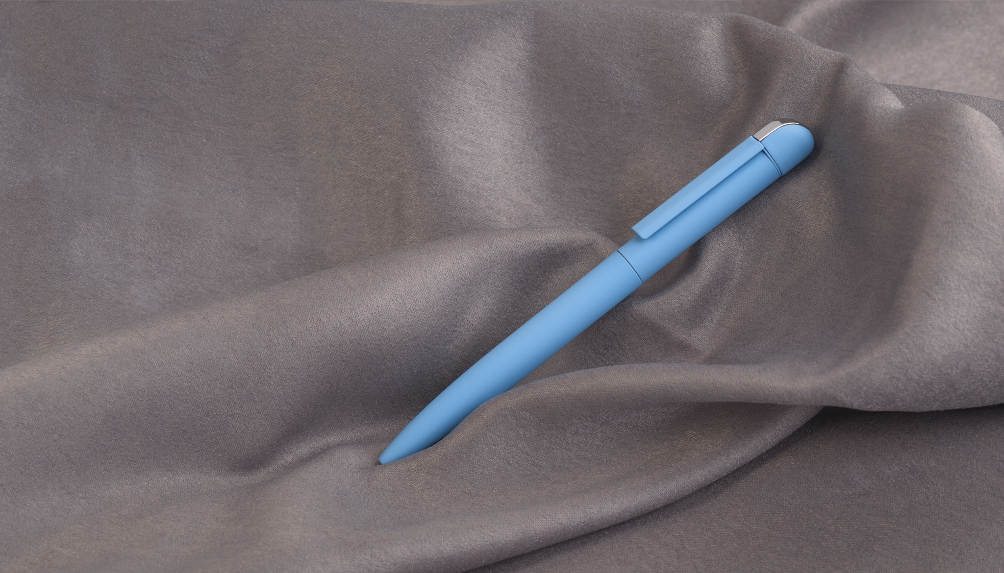 Ручка шариковая "Jupiter", покрытие soft touch, голубой, металл/soft touch