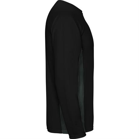 Спортивная футболка SHANGHAI L/S мужская, ЧЕРНЫЙ/ТЕМНЫЙ ГРАФИТ 2XL, черный/темный графит