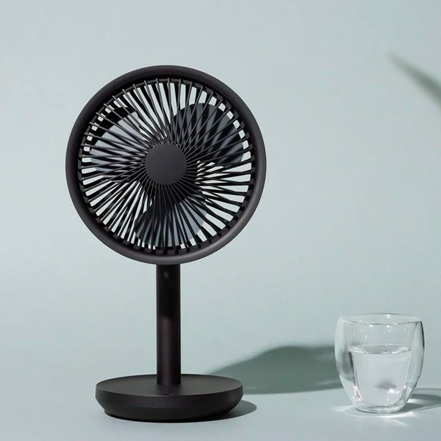 Настольный портативный вентилятор Solove F5 Fan, черный, черный, пластик