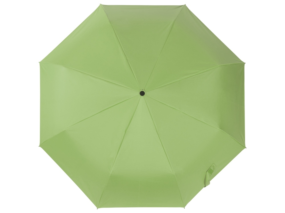 Зонт-автомат «Dual» с двухцветным куполом, черный, зеленый, полиэстер