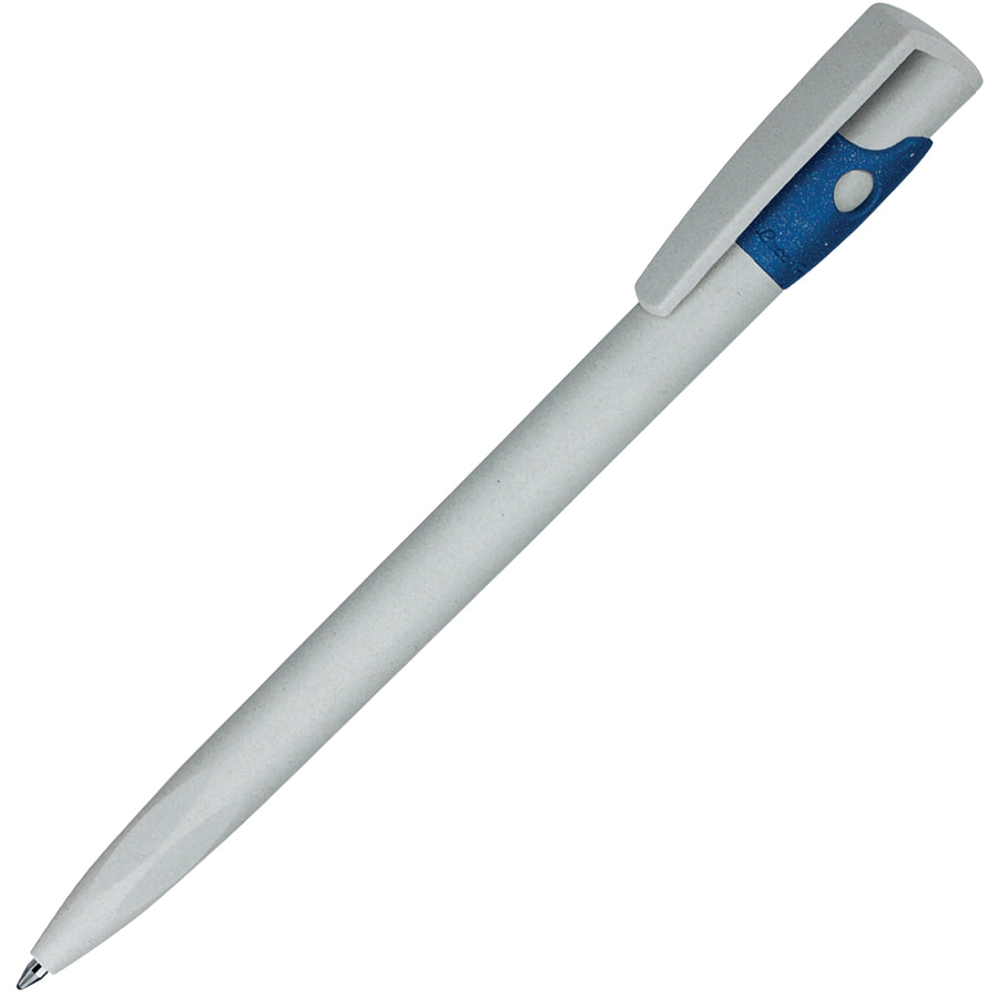KIKI ECOLINE, ручка шариковая, серый/синий, экопластик, серый, синий, пластик ecoline